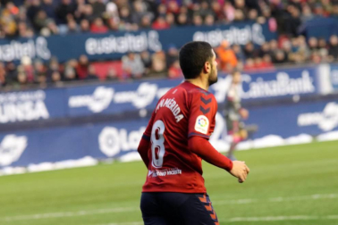 Imágenes del partido Osasuna-Cádiz disputado en El Sadar.