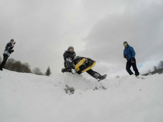 La borrasca 'Helena' cubre de nieve Pamplona y buena parte de Navarra