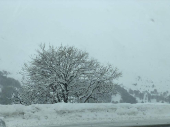 La borrasca 'Helena' cubre de nieve Pamplona y buena parte de Navarra