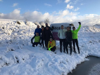 La borrasca 'Helena' cubre de nieve Pamplona y buena parte de Navarra