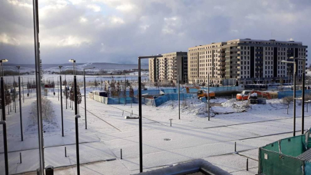 La borrasca 'Helena' cubre de nieve Pamplona y buena parte de Navarra