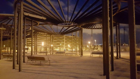 La borrasca 'Helena' cubre de nieve Pamplona y buena parte de Navarra