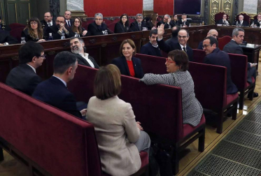 El Tribunal Supremo inicia este martes el juicio al Procés. Estas son las imágenes del día