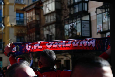 Imágenes de los aficionados rojillos en Soria, antes del partido contra el Numancia.