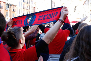 Imágenes de los aficionados rojillos en Soria, antes del partido contra el Numancia.