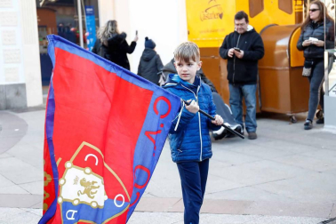 Imágenes de los aficionados rojillos en Soria, antes del partido contra el Numancia.