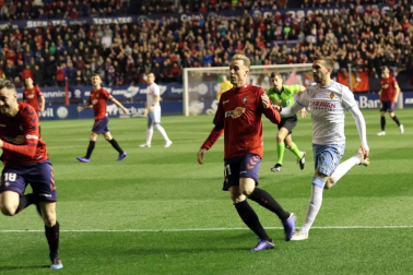 Imágenes del partido Osasuna-Zaragoza disputado en El Sadar.