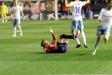 Imágenes del partido Osasuna-Zaragoza disputado en El Sadar.