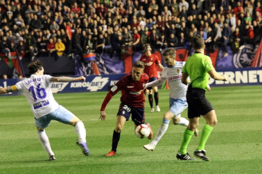 Imágenes del partido Osasuna-Zaragoza disputado en El Sadar.