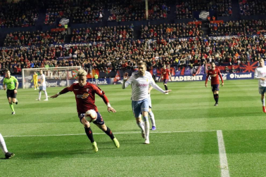 Imágenes del partido Osasuna-Zaragoza disputado en El Sadar.
