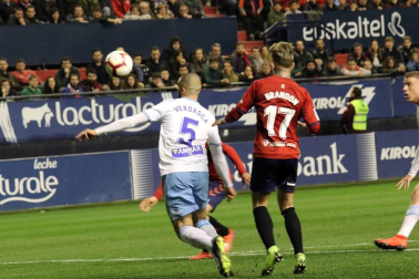 Imágenes del partido Osasuna-Zaragoza disputado en El Sadar.