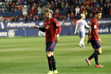 Imágenes del partido Osasuna-Zaragoza disputado en El Sadar.