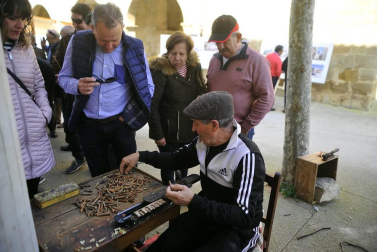 La I Fiesta del injerto llegó a Berbinzana con demostraciones del ayer y el hoy del injerto, una práctica sin la que no se entendería a la cultura de la vid y el vino en Navarra