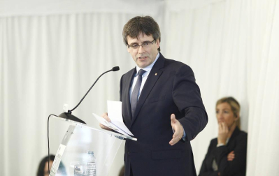 Carles Puigdemont, en un acto en Madrid.