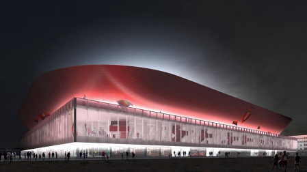 Propuesta del estudio OFS VDR para la reforma del estadio rojillo