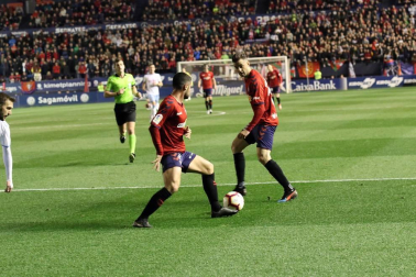 Imágenes del partido Osasuna-Zaragoza disputado en El Sadar.