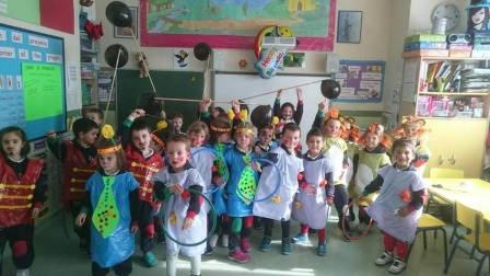 Fotos de la celebración de los carnavales escolares en Navarra