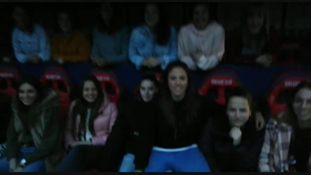 Las jugadoras de Osasuna Femenino, en El Sadar
