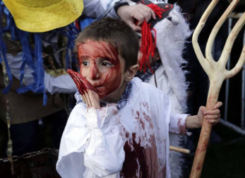 Las fotografías del Carnaval de Alsasua de este martes.
