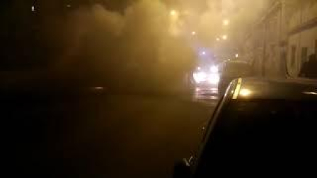 Incendio en unos contenedores de la calle Ferial de Tudela