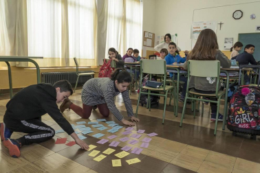 Alumnado del colegio Virgen de la Cerca de Andosilla.