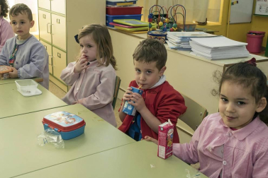 Alumnado del colegio Virgen de la Cerca de Andosilla.
