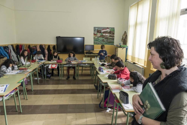 Alumnado del colegio Virgen de la Cerca de Andosilla.