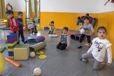 Alumnado del colegio Virgen de la Cerca de Andosilla.