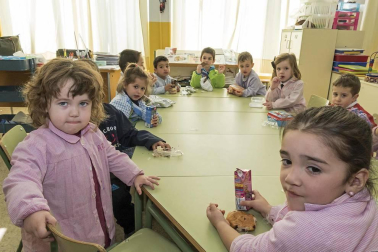 Alumnado del colegio Virgen de la Cerca de Andosilla.