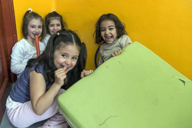 Alumnado del colegio Virgen de la Cerca de Andosilla.