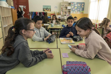 Alumnado del colegio Virgen de la Cerca de Andosilla.