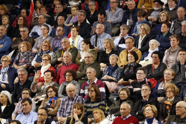 El presidente del Gobierno y candidato del PSOE, Pedro Sánchez , ha participado en un acto político que los socialistas navarros han celebrado esta tarde en el Navarra Arena, en Pamplona