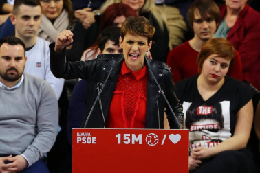 El presidente del Gobierno y candidato del PSOE, Pedro Sánchez , ha participado en un acto político que los socialistas navarros han celebrado esta tarde en el Navarra Arena, en Pamplona
