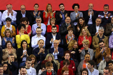 El presidente del Gobierno y candidato del PSOE, Pedro Sánchez , ha participado en un acto político que los socialistas navarros han celebrado esta tarde en el Navarra Arena, en Pamplona