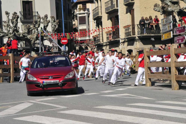 La grabación del filme, que ha arrancado a las 8 horas, ha cortado el tránsito peatonal de varias calles del Casco Viejo hasta las 20 horas