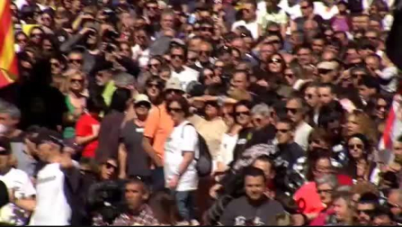 Multitudinaria concentración en Alsasua contra la sentencia de la Audiencia Nacional