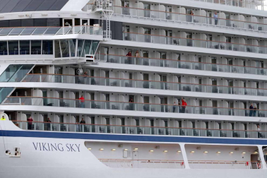 Imágenes de la evacuación del crucero noruego Viking Sky'