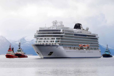 Imágenes de la evacuación del crucero noruego Viking Sky'