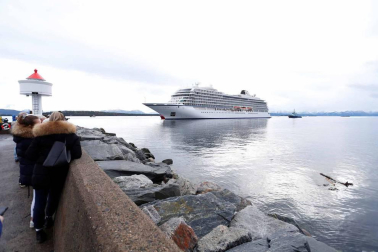 Imágenes de la evacuación del crucero noruego Viking Sky'