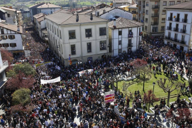 A la convocatoria han acudido miles de personas, entre 35.000 y 50.000 según la delegación del Gobierno y 60.000 según los organizadores