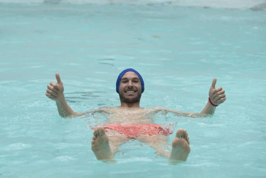 Los jugadores del club rojillo disfrutaron este lunes, 25 de marzo, de una jornada de relajación en las instalaciones del balneario Elgorriaga.