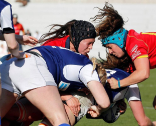 La selección española, con las navarras Saioa Jaurena y Maika Brust, se proclamaron campeonas de Europa tras vencer en la final a Países Bajhos por 54-0.