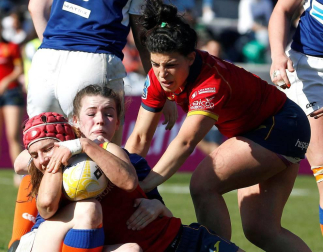 La selección española, con las navarras Saioa Jaurena y Maika Brust, se proclamaron campeonas de Europa tras vencer en la final a Países Bajhos por 54-0.