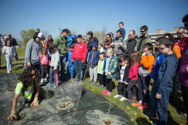 El parque central de Sarriguren fue el lugar elegido para celebrar, con los vecinos del valle de Egüés, el Día del Árbol. El evento se enmarcó dentro de las actividades organizadas en la Semana Medioambiental. Otras propuestas de la agenda fueron un espectáculo familiar, un cinefórum, un taller sobre el oficio de bombero o una charla sobre la construcción de cajas nido.