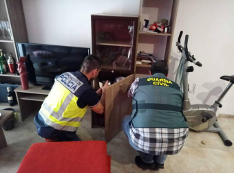 Agentes de la Guardia Civil y de la Policía Nacional desarticularon la banda tras una operación iniciada en San Adrián.