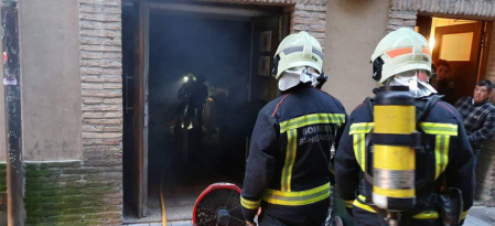 Un incendio causa daños cuantiosos en la peña Alegría de Pamplona