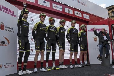 El francés Jonathan Hivert, del equipo Direct Energie, ganó el XXI Gran Premio Induráin, disputado en Navarra con un recorrido de 193 kilómetros, con salida y llegada en Estella.