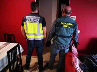 Agentes de la Guardia Civil y de la Policía Nacional desarticularon la banda tras una operación iniciada en San Adrián.