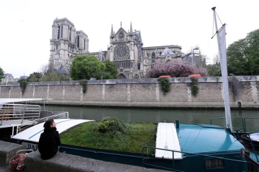 Imágenes del incendio en la catedral Notre Dame de París.