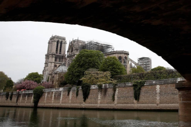 Imágenes del incendio en la catedral Notre Dame de París.